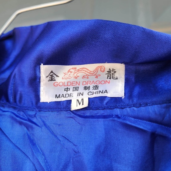 Golden Dragon Blue Robe M - Picture 4 of 6